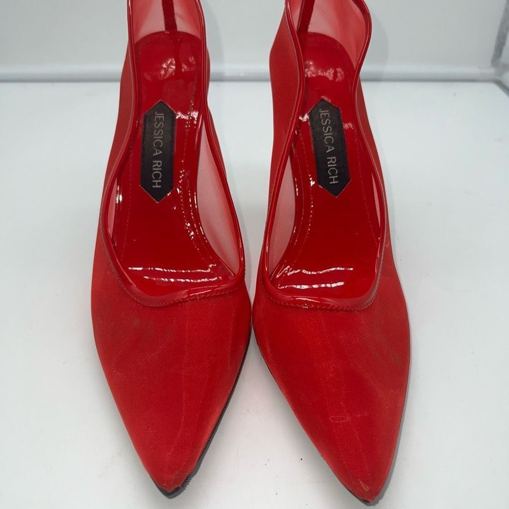Jessica Rich Mesh Stiletto in Red Size 41 - Picture 6 of 16